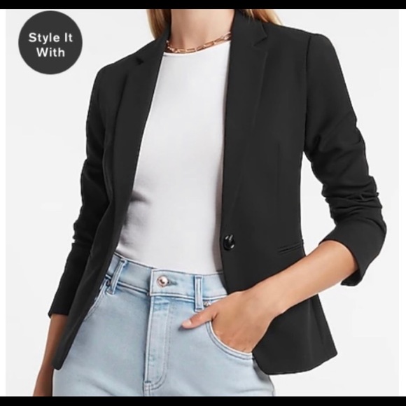 Express Black Blazer - Picture 2 of 8